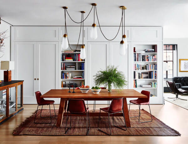 Iron dining chairs by Sol y Luna - Naomi Watts in Architectural Digest