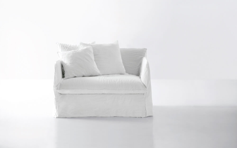 Ghost 11: a loveseat or single sofabed designed by Paola Navone for Gervasoni