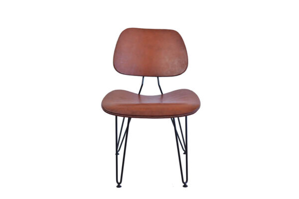 Nordic chair in brown leather by Sol & Luna